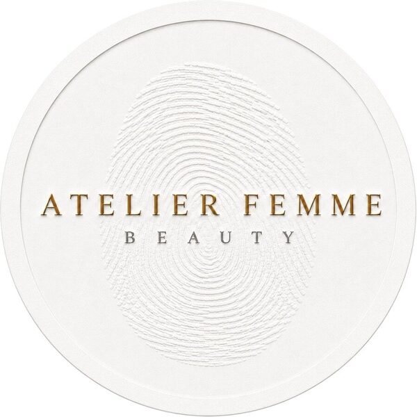 Atelier Femme — Logo mit Fingerabdruck-Motiv