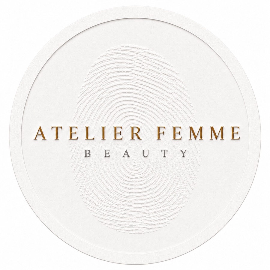 Atelier Femme Beauty — Logo mit Fingerabdruck-Motiv